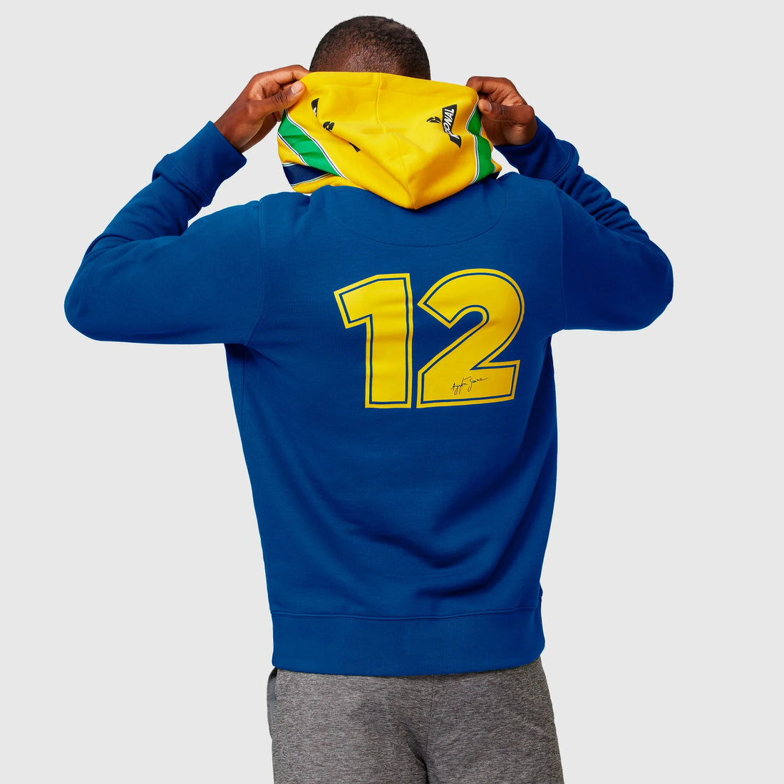 Buzo con Capucha Ayrton Senna a Rayas