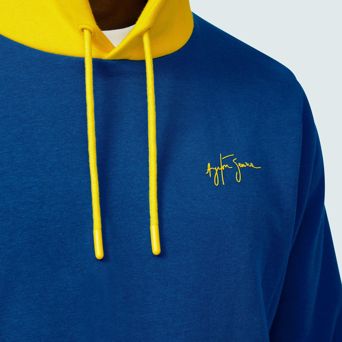 Buzo con Capucha Ayrton Senna a Rayas - Racing Fans