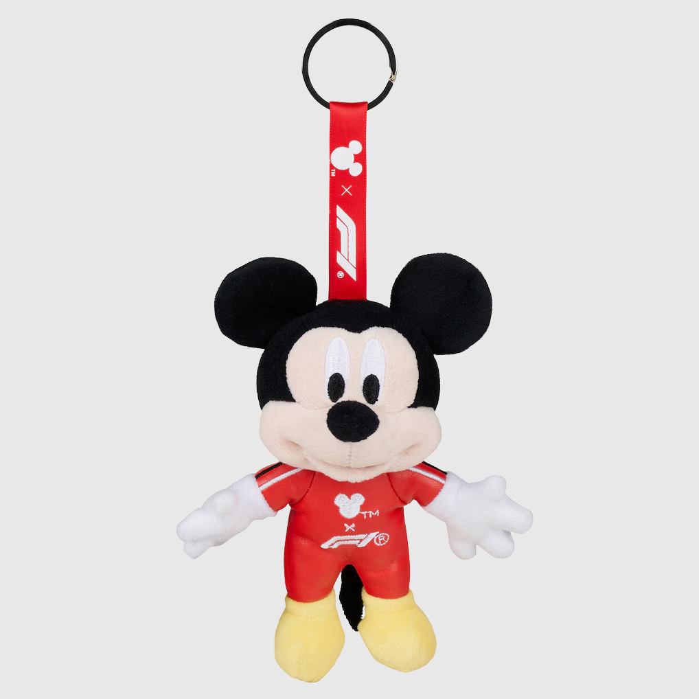 Llavero peluche Formula 1 x Disney Mickey con traje rojo - 12 cm